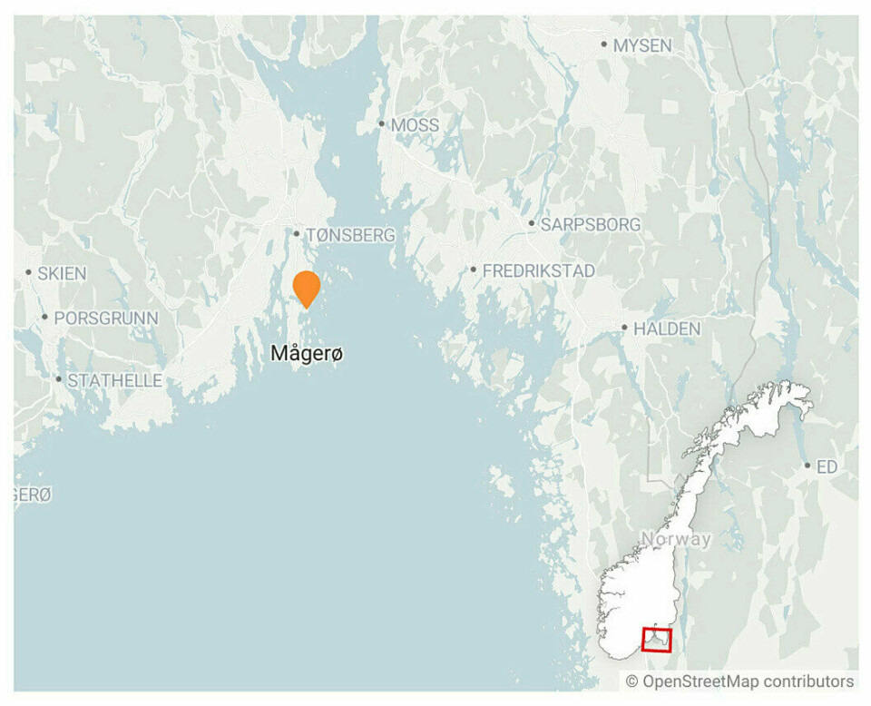 PÅ ØVELSE: Ulykken inntraff under en øvelse på Mågerø i Vestfold og Telemark.
