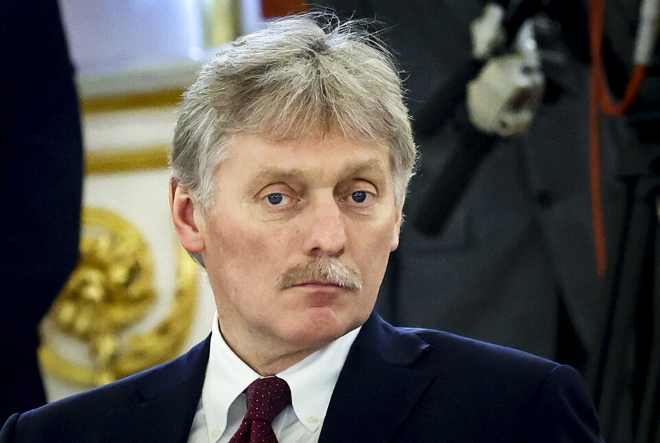 BEKYMRET: Kreml-talsperson Dmitrij Peskov sier at angrepene i Belgorod gir grunn til «dyp bekymring».