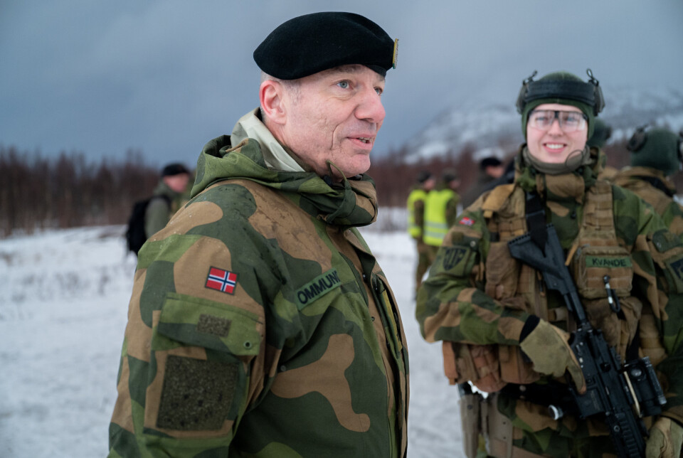 NY HV-SJEF: Frode Ommundsen er beordret i stilling som sjef for Heimevernet. Her fotografert på Blåtinn skytefelt Indre troms.