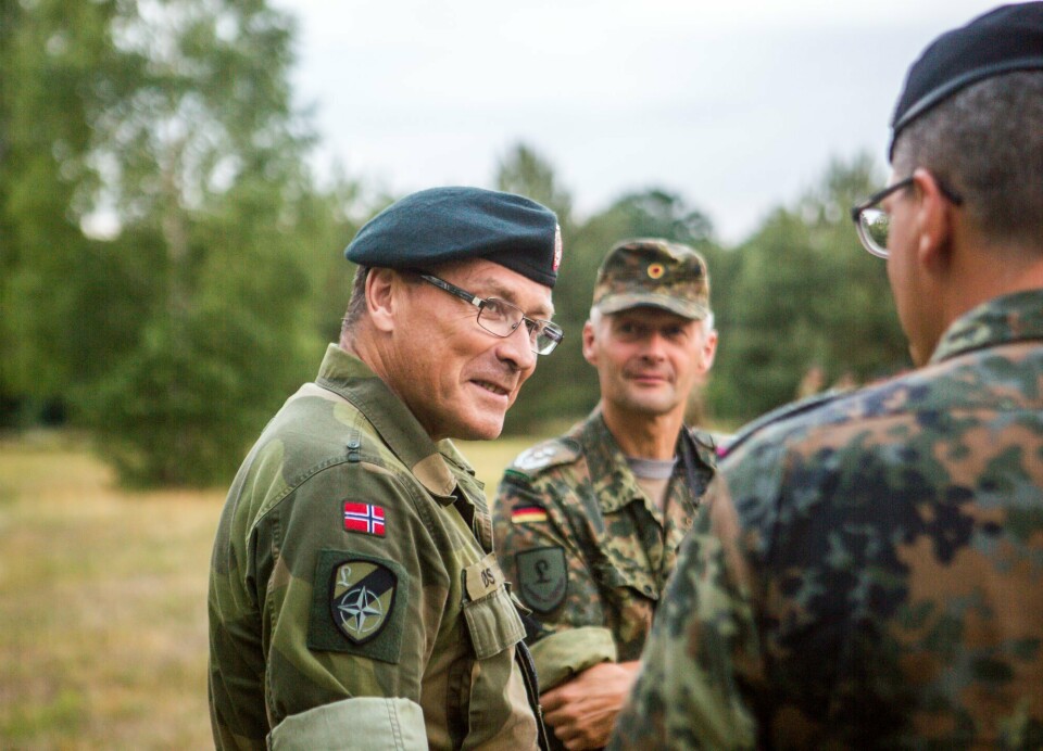 FRA OBERST TIL BRIGADER: Oberst Østbø ble fredag i statsråd utnevnt brigader i Hæren, og tiltrer i ny stilling.