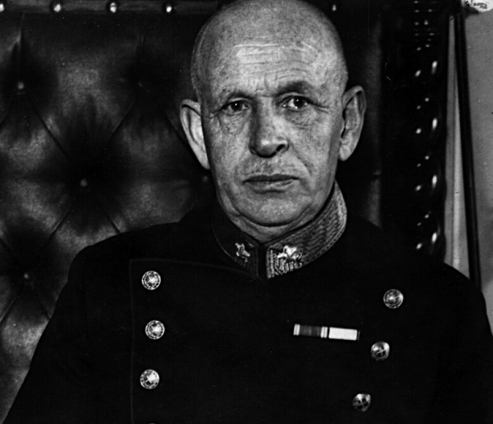 SVEKKET: Kommanderende general Kristian Laake var svekket av sykdom da angrepet kom, og regjeringen avsatte ham 11. april.