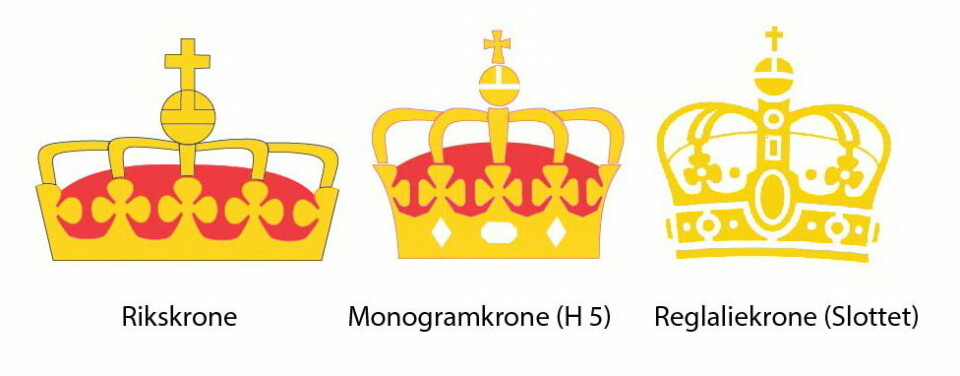KRONENE: Ingen andre tegn kan plasseres over kronen.