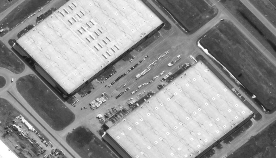 DRONEFABRIKK: Dette bildet levert av Maxar Technologies og utgitt av Det hvite hus viser et industriområde flere hundre mil øst for Moskva hvor amerikanske etterretningstjenestemenn tror Russland med Irans hjelp bygger en fabrikk for å produsere angrepsdroner for bruk i den pågående invasjonen av Ukraina.
