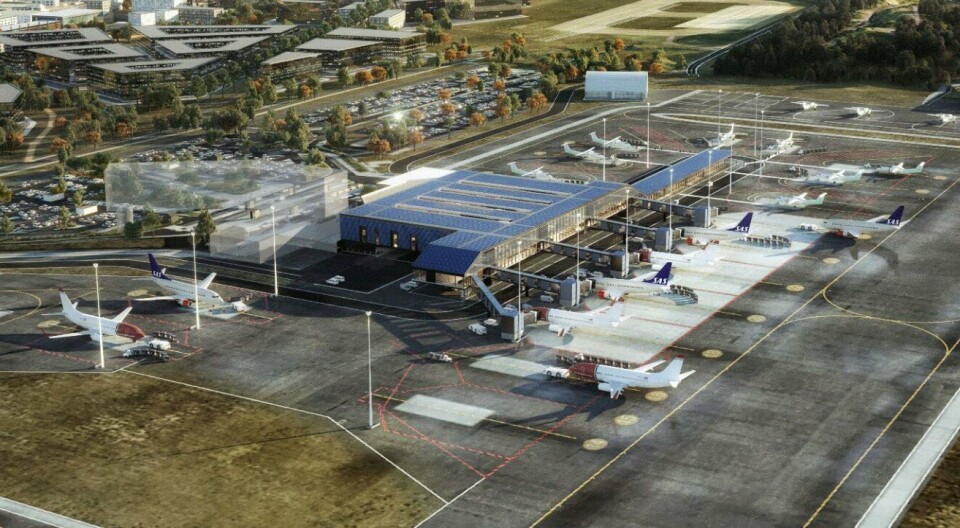 NY TERMINAL: Nye Bodø lufthavn skal etter planen stå ferdig i 2029. Nå er konkurransen om hvem som skal stå for bygging av ny terminal utlyst.