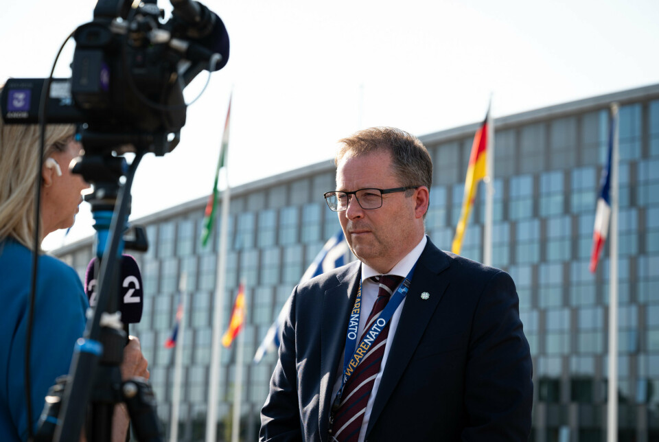 I NORD: Norge har situasjonsforståelse og tilstedeværelse i nord som blir viktig i den regionale planen, forklarer forsvarsminister Bjørn Arild Gram (Sp). Her står han utenfor Natos hovedkvarter i Brussel.
