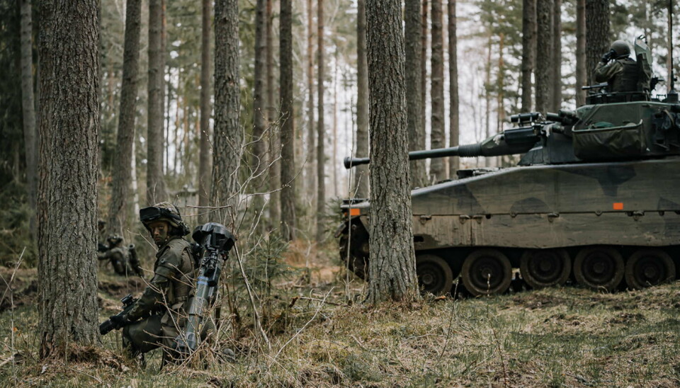 Den svenske hæren var på Gotland under øvelsen Aurora 23. Illustrajsonsfoto.