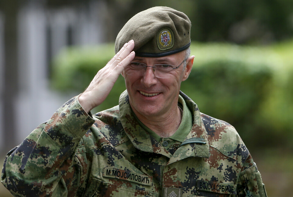 BESKYTTELSE: Serbias hærsjef, general Milan Mojsilovic, ber Nato gjøre mer for å beskytte serbere i Kosovo. Han sier samtidig at hans egne styrker er rede til å handle i tråd med Serbias grunnlov eller på ordre fra landets president
