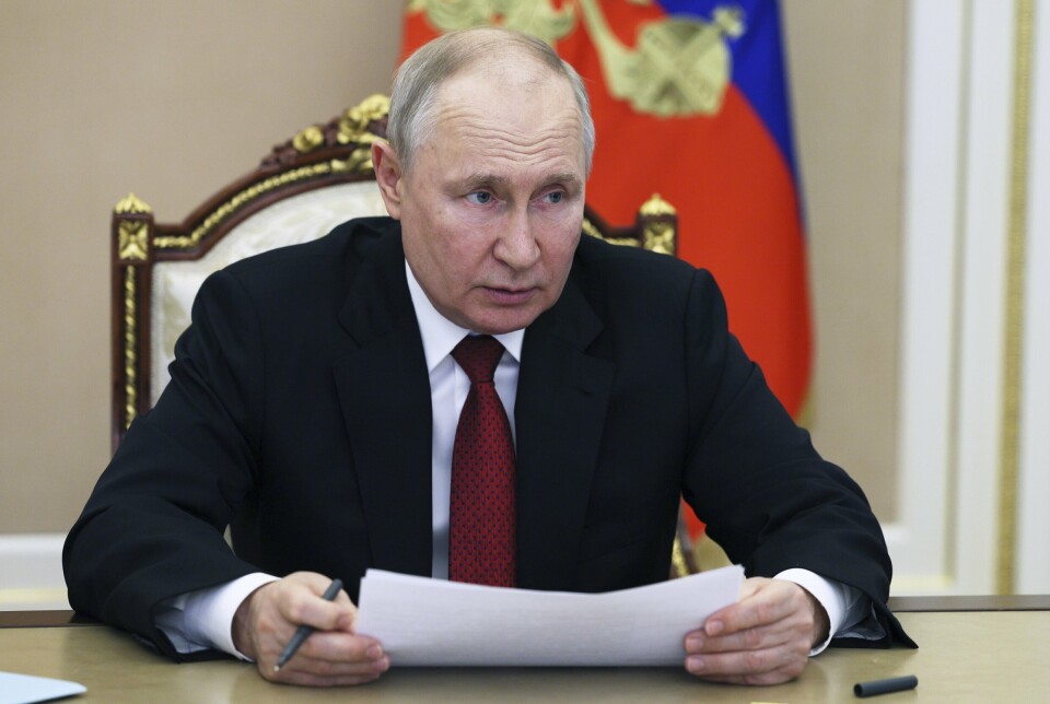 FORRÆDER: President Vladimir Putin kaller Wagner-gruppens leder Jevgenij Prigozjin en forræder.