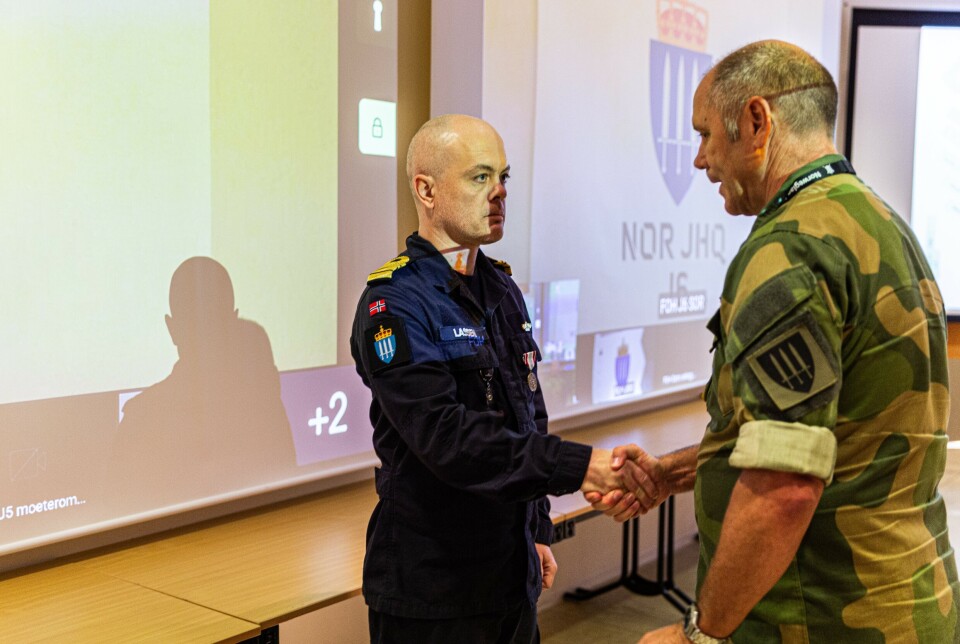 FOH: Sjef for Forsvarets operative hovedkvarter Yngve Odlo overrakte medaljen på vegne av amerikanerne.
