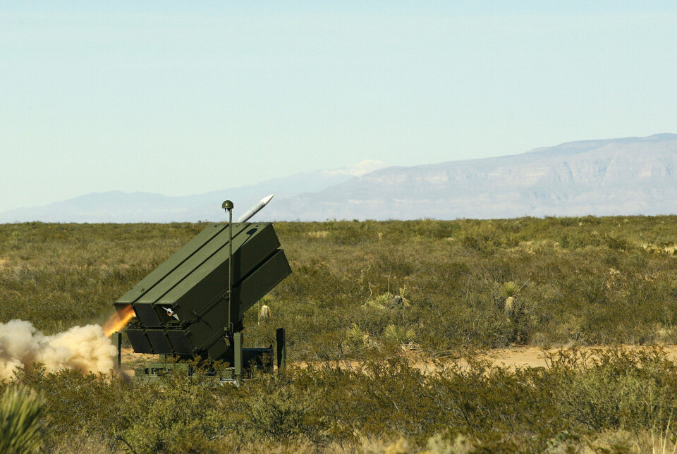 ØVELSE: Dette bildet er tatt under skarpskyting med Nasams i USA.
