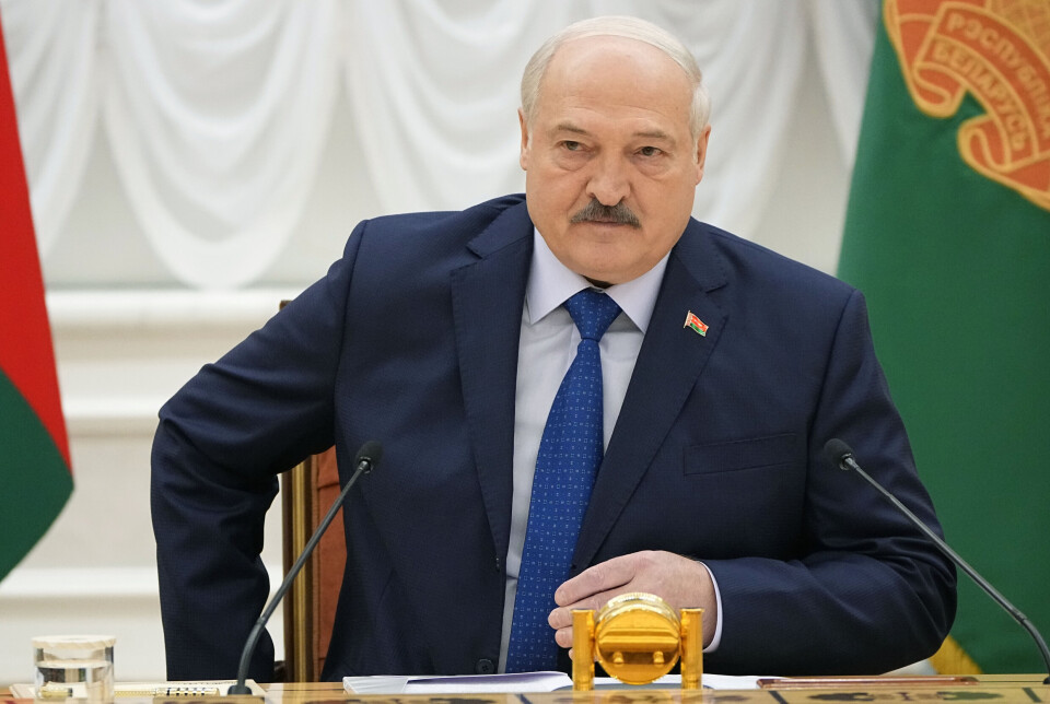 INTERVJU: Aleksandr Lukashenko møtte en liten gruppe utenlandske journalister i Minsk 6. juli.