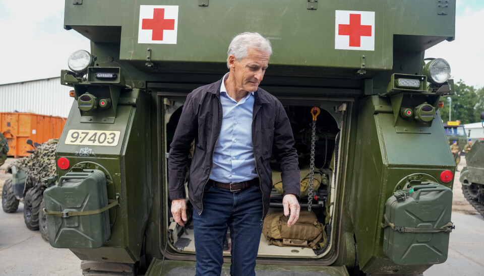 I LITAUEN: Statsminister Jonas Gahr Støre besøkte norske soldater i Rukla i Litauen mandag. Tirsdag deltar han, utenriksminister Anniken Huitfeldt og forsvarsminister Bjørn Arild Gram på Nato-toppmøtet i Vilnius.