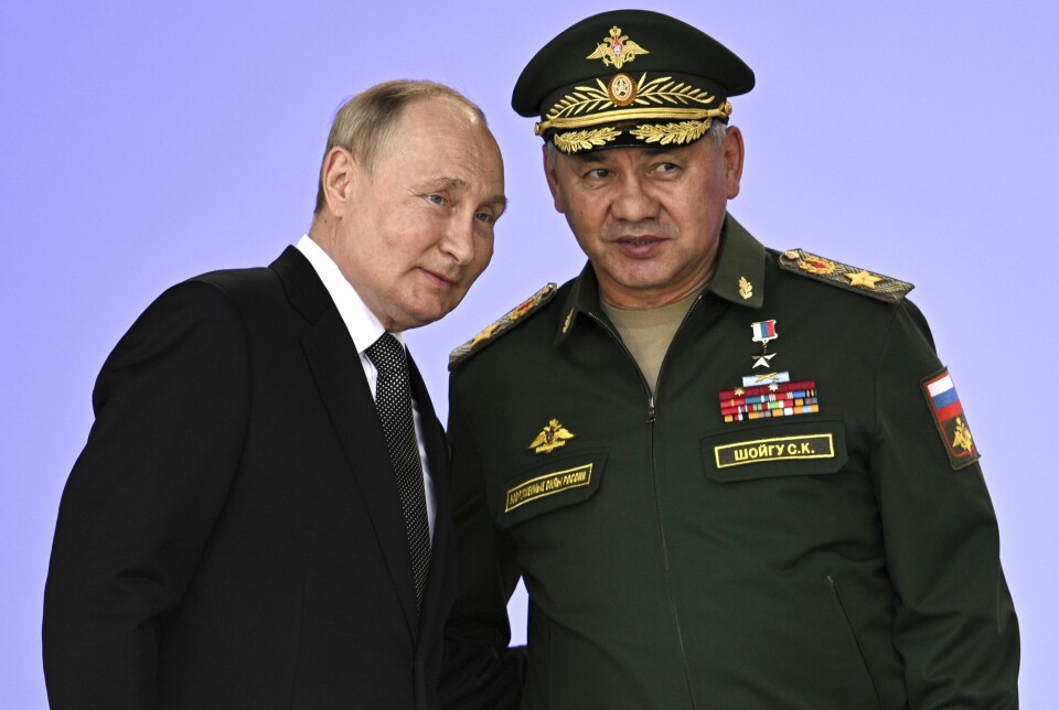 DUO: Russlands president Vladimir Putin og forsvarsminister Sergej Sjoigu.