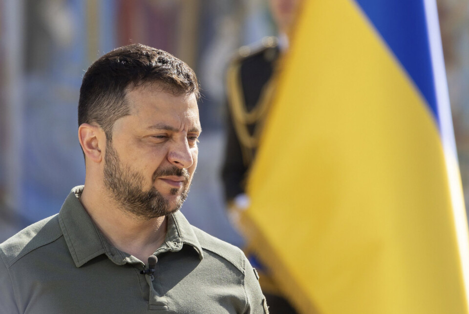 TAKKNEMLIG: Ukrainas president Volodymyr Zelenskyj takker Tyskland etter å ha mottatt en ny forsendelse med luftvernsystemer, våpen, ammunisjon og annet militært utstyr.