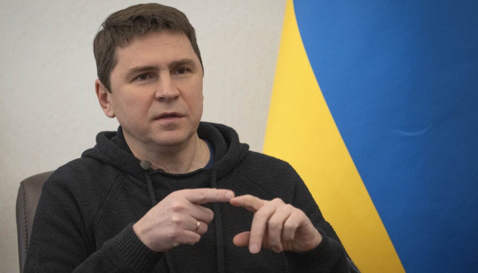 RÅDGIVER: Mykhajlo Podoljak jobber tett på den ukrainske presidenten.