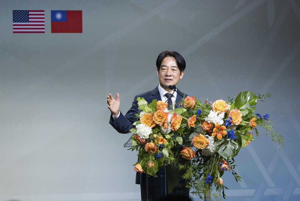ADVARSEL: Taiwans visepresident William Lai på et arrangement i New York nylig. Kina reagerer sterkt på USA-besøket og har iverksatt en militærøvelse rundt Taiwan for å protestere.
