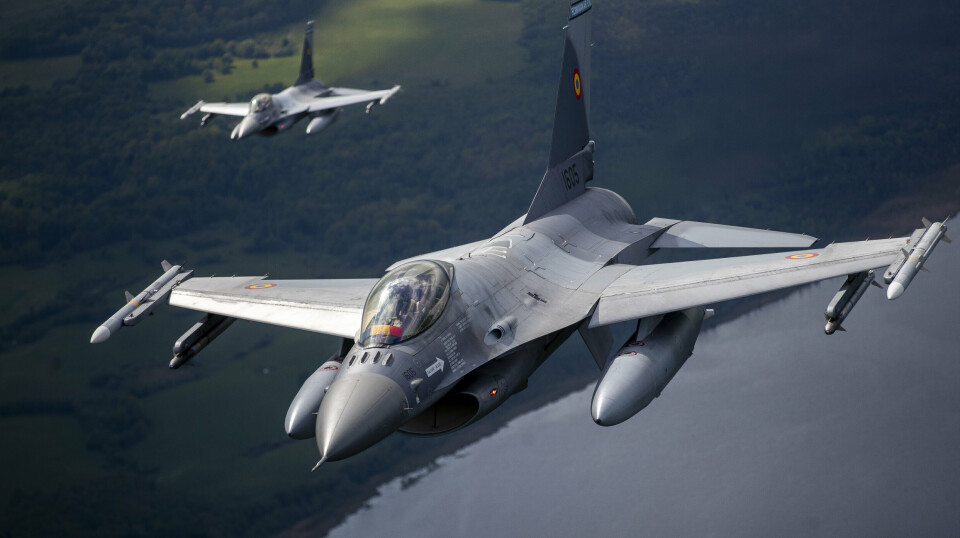 JAGERFLY: Portugisiske F-16 jagerfly under Nato-oppdraget Baltic Air Policing Mission i Litauen 22. mai 2023.