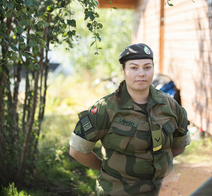 KAUTOKEINO: I dag er Inga Márjá Lango nestlagfører i HV-17, hvor majoriteten av soldatene har samisk som førstespråk.