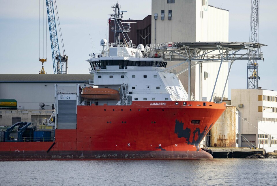 RUSSISK SKIP: Det russiske fartøyet Marlin ligger til kai i Kristiansand i fjor. Illustrasjonsfoto.