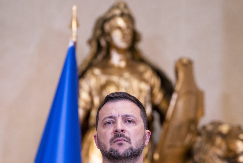 PRESIDENT: Volodymyr Zelenskyj under et besøk i Helsingfors i 2023.