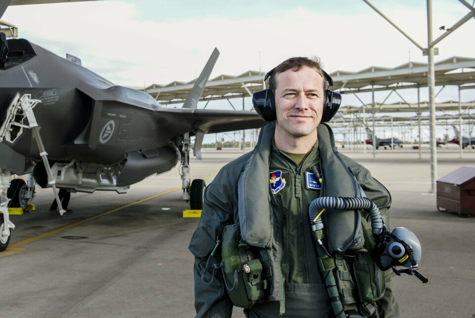PIONÉR: Fra en reportasje om den første flyturen med en norsk F-35 i USA. Morten Hanche var pilot.