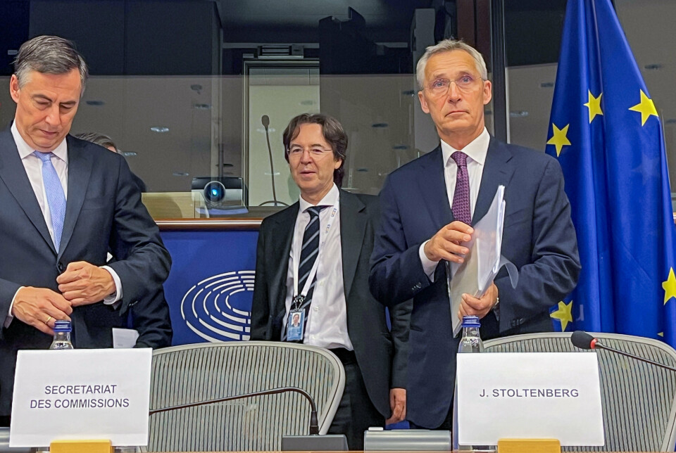 EU: Nato-sjef Jens Stoltenberg i EU-parlamentet .