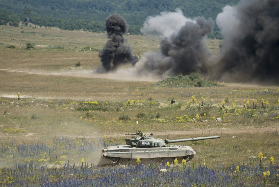 T-72: En ungarsk T-72 under en øvelse i 2015.