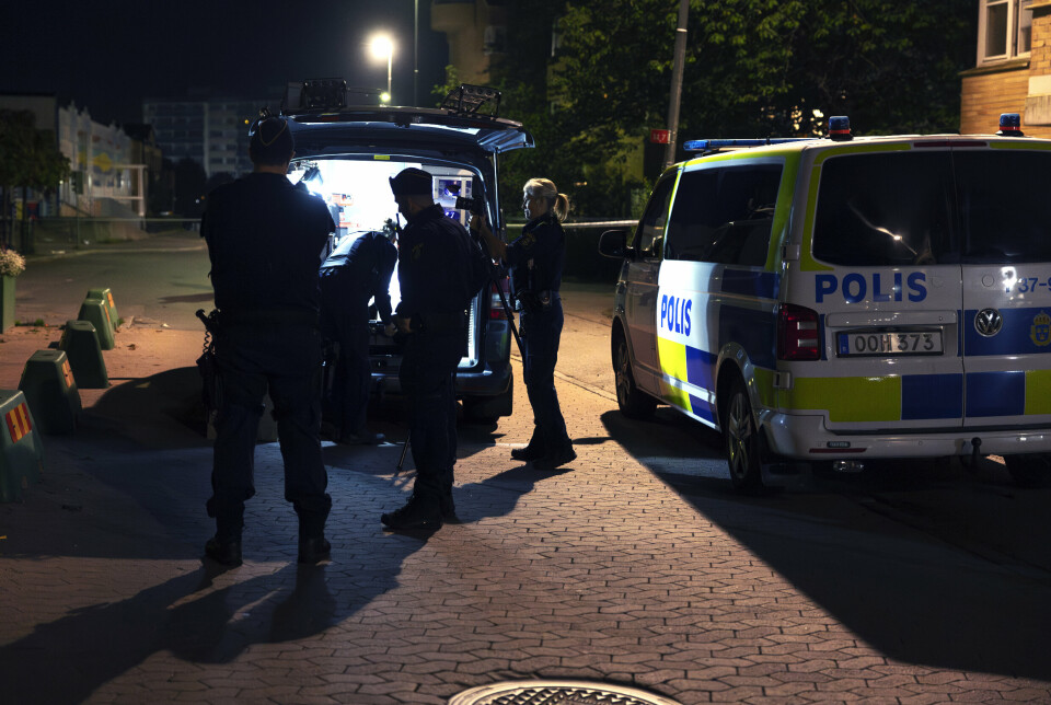 GJENGVOLD: Natt til torsdag var det flere skytinger i Sverige. Tre personer ble drept.