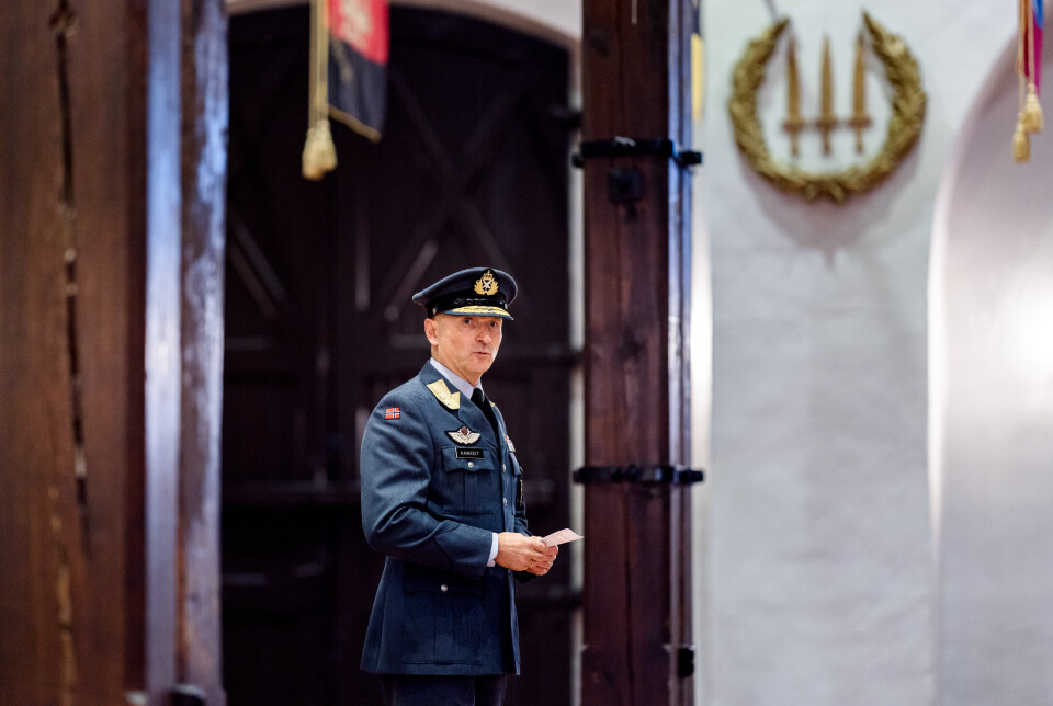 FERDIG: En takknemlig Aamodt under fredagens sermoni.