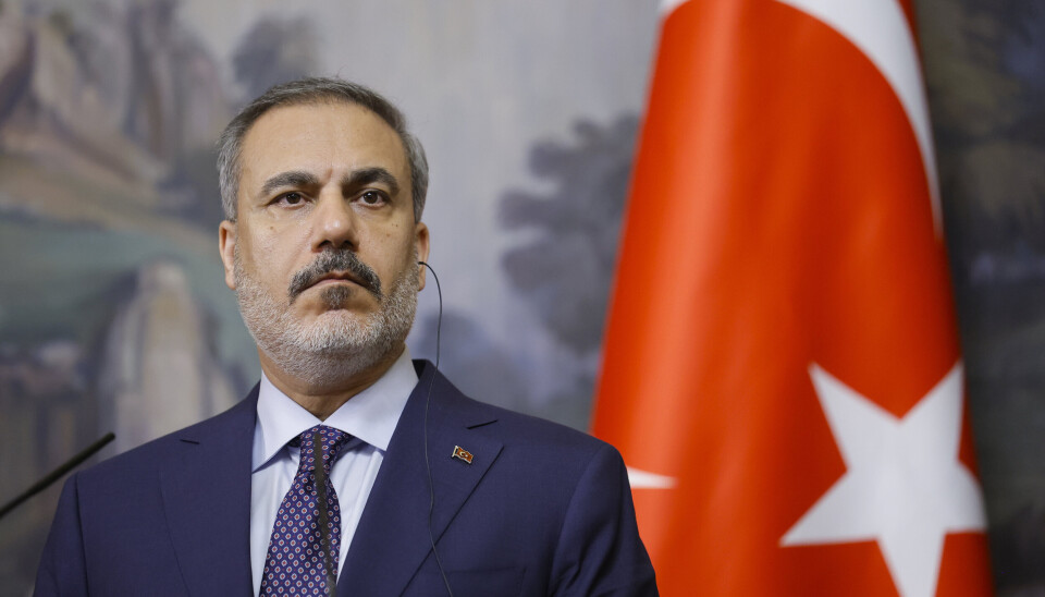 TYRKIA: Den tyrkiske utenriksministeren Hakan Fidan under en pressekonferanse i Russland.