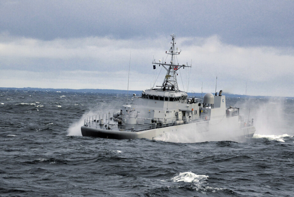 SKAL ERSTATTES: KNM Otra i Alta-klassen på vei inn til Klaipeda, Litauen.