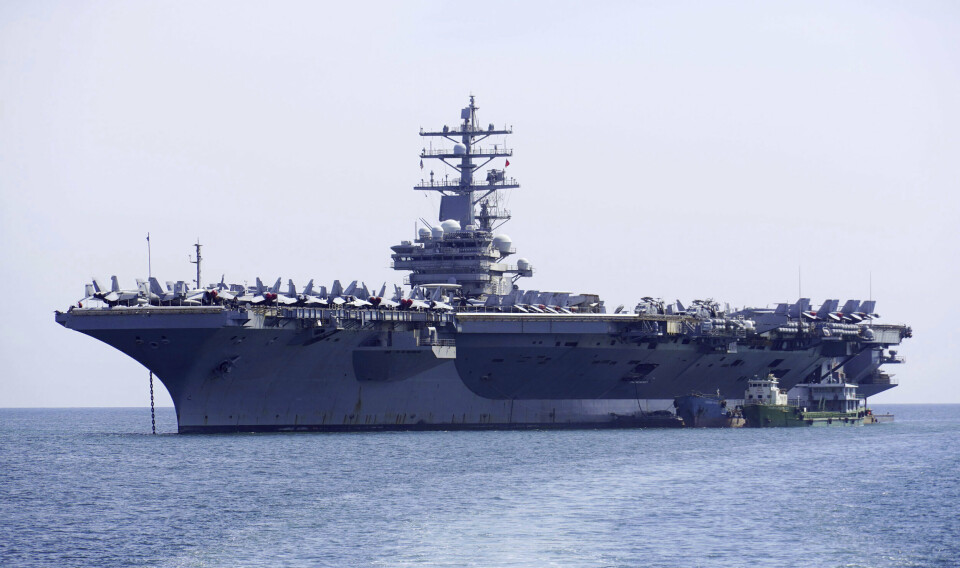VIETNAM: USS Ronald Reagan under et besøk i Vietnam i juni.