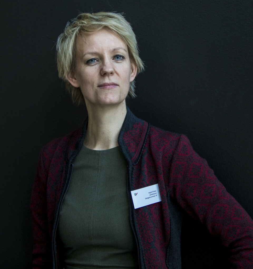 Gardermoen  20190329.
Fylkesleder i Rogaland Ingrid Fiskaa på landsmøtet til SV fredag.




Foto: Ole Berg-Rusten / NTB