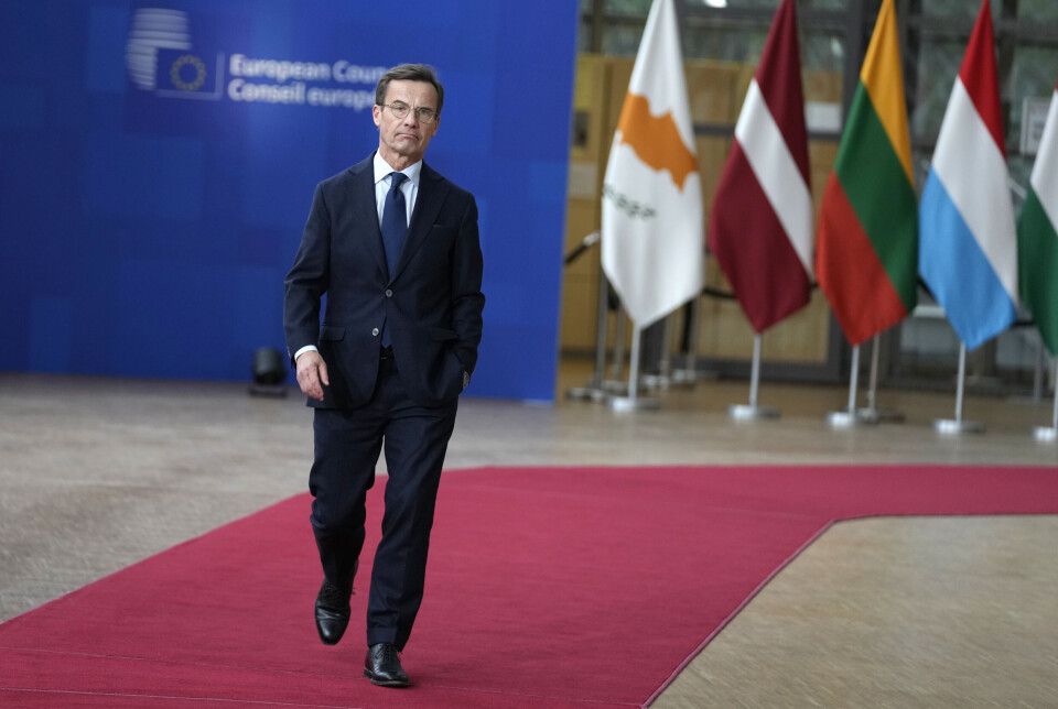 TORSDAG: Sveriges statsminister Ulf Kristersson i Brussel 26. oktober.