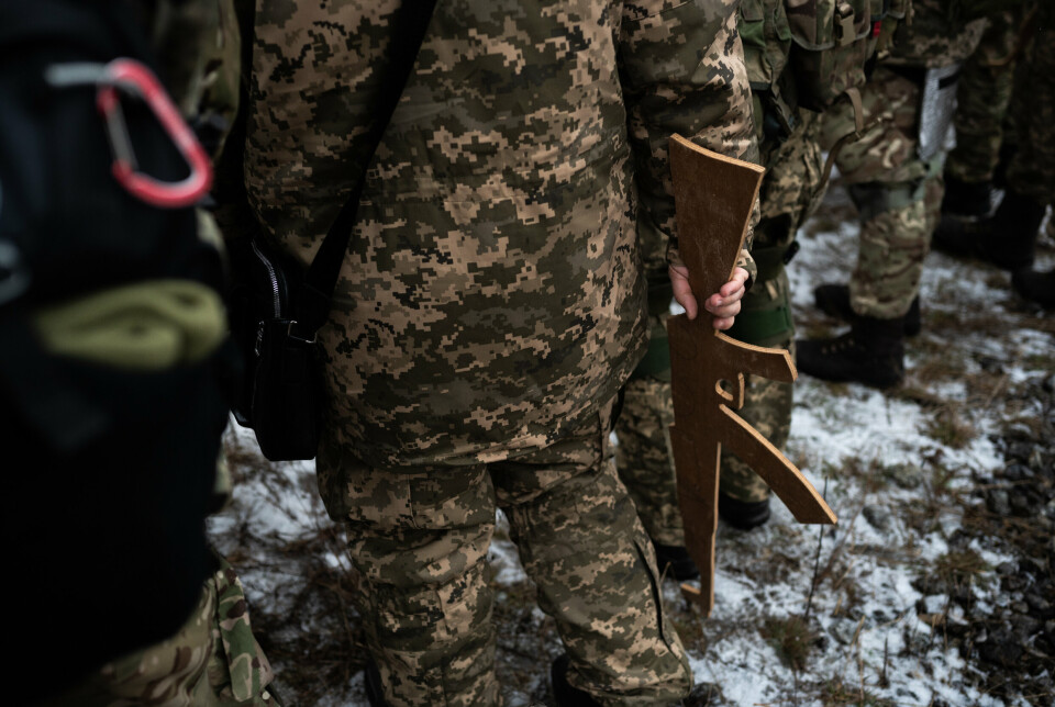STØTTEMANGEL: I løpet av kort tid vil det amerikanske forsvarsdepartementet bruke opp den gjenværende sikkerhetsstøtten til Ukraina. Bildet er fra opptreningen av ukrainske soldater.