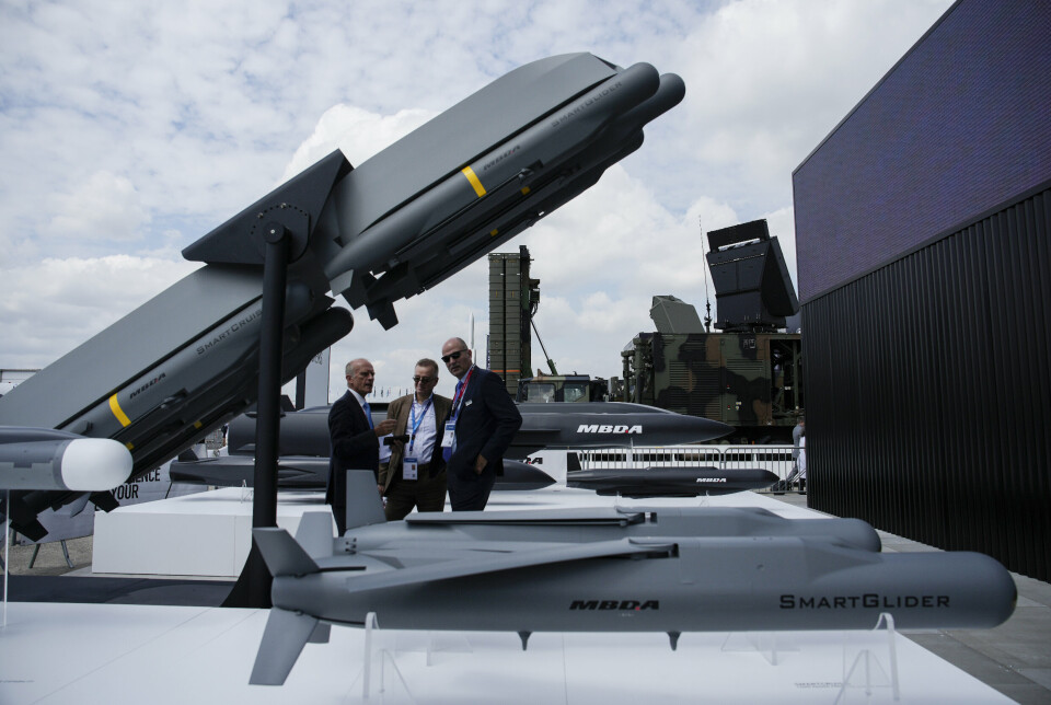 ILLUSTRASJONSBILDE: MBDA stilte ut noen av sine missiler på Paris Air Show i juni. Nå skal Polen kjøpe missiler fra selskapet.
