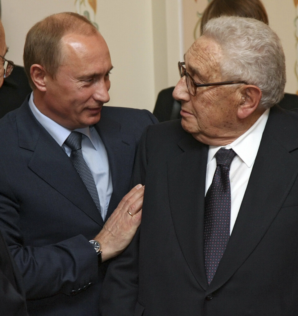 PUTIN: Kissinger sammen med Russlands president Vladimir Putin i 2007.