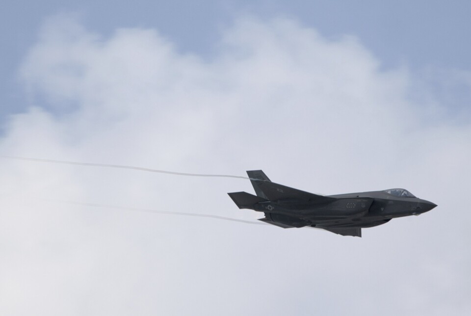 ØDELAGT: Etter en kollisjon mellom fugl og F-35 har det sørkoreanske luftforsvaret bestemt seg for å parkere det involverte flyet.