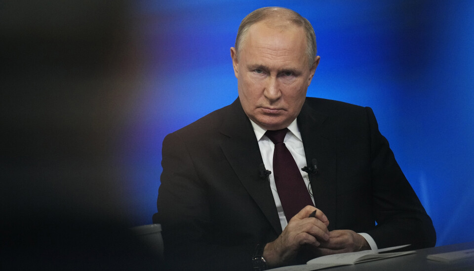 PROBLEMER: Russlands president Vladimir Putin er lite fornøyd med at Finland har blitt medlem av forsvarsalliansen Nato, og sier det vil skape problemer ved grensen.