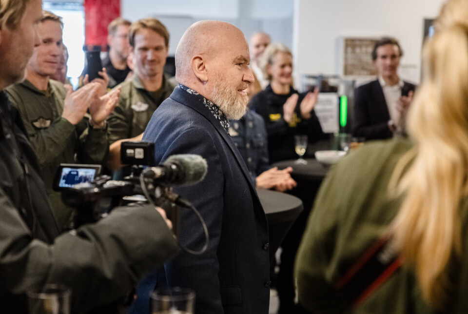 OVERRASKET: Det var en tydelig overrasket og takknemlig Dag-Jostein Andresen som tidligere denne måneden mottok Luftforsvarets fortjenstmedalje.