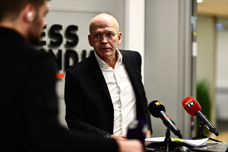 SKUFFET: Christian Lundin er én av vaktsjefens to forsvarere.