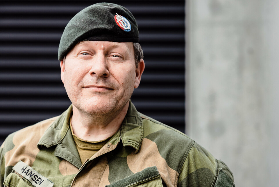 MISFORNØYD: Hovedverneombud i Forsvaret Thomas Norman Hansen reagerer på neseblod-nyhetene fra Indre Troms. Her fra da han var hovedverneombud i Hæren.