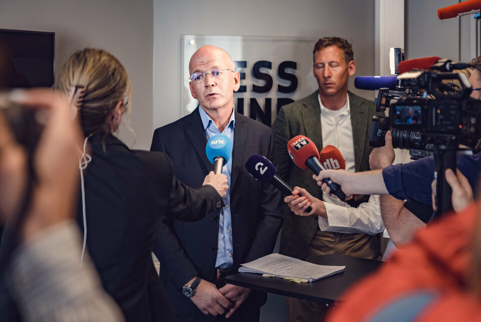 TAPTE SAKEN: Helge Ingstad-vaktsjefens forsvarer Christian Lundin sa at mannen i 30-årene var skuffet over dommen etter dommen i tingretten. Vaktsjefen ble også dømt i lagmannsretten.