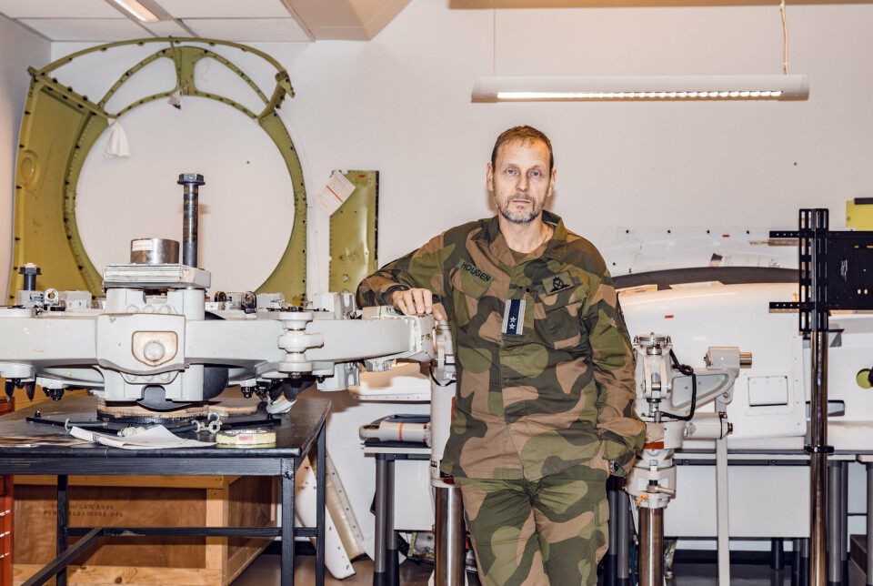 Morten Erik Svendsen Hougen, sjef for Luftforsvarets tekniske skole på Kjevik.
