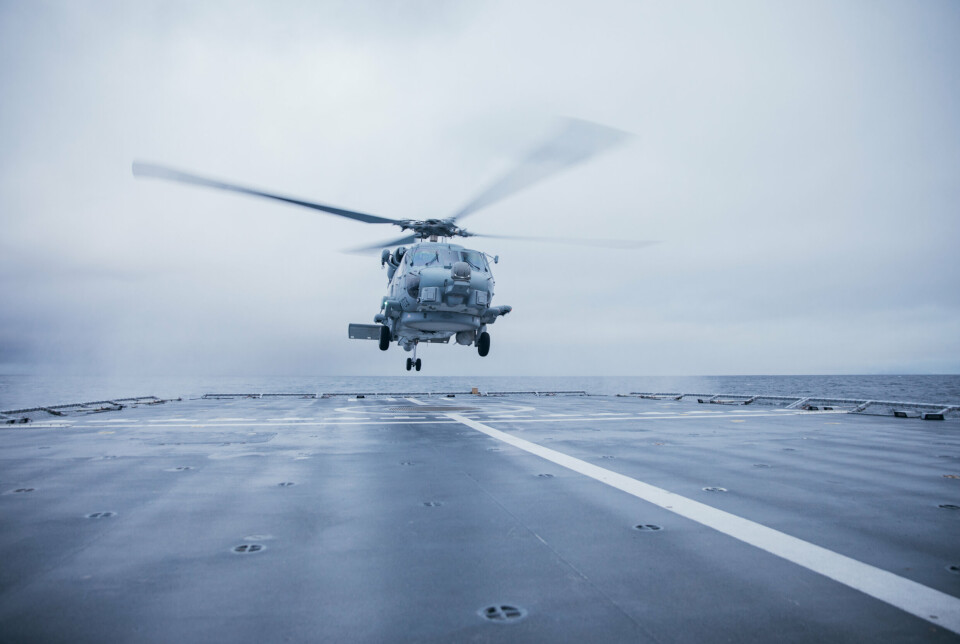 FORSINKET LEVERANSE: I mars 2023 kunngjorde forsvarsdepartementet å gå til anskaffelse av tre maritime, amerikanske helikoptre av typen Seahawk MH-60. De første leveransene vil ifølge forsvarsminister Bjørn Arild Gram (Sp) skje i 2026, og ikke 2025 som tidligere varslet.