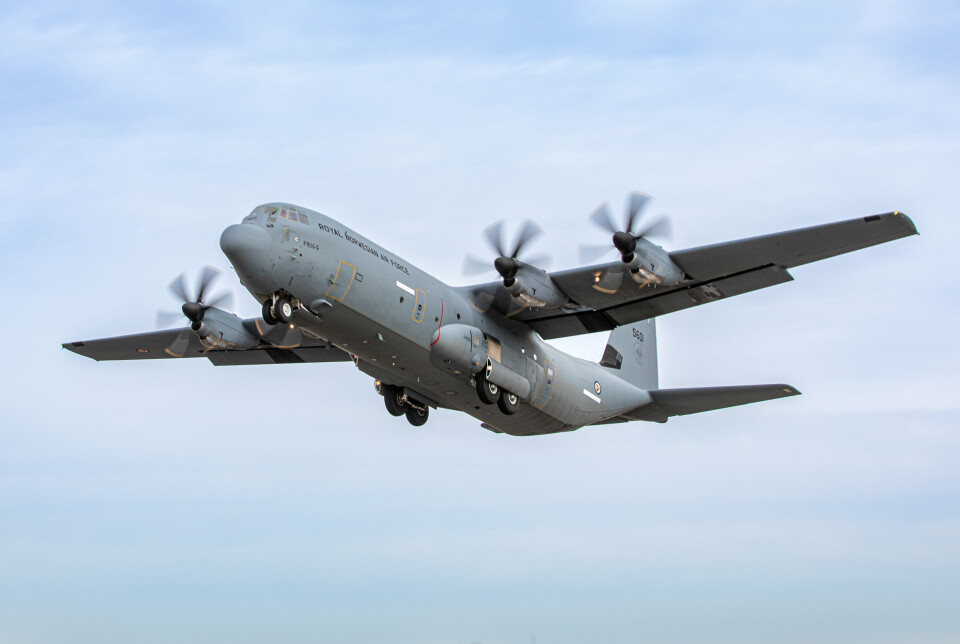 Et at de norske C-130J-30 Super Hercules-flyene etter Block 8.1-oppgraderingen i februar 2024.