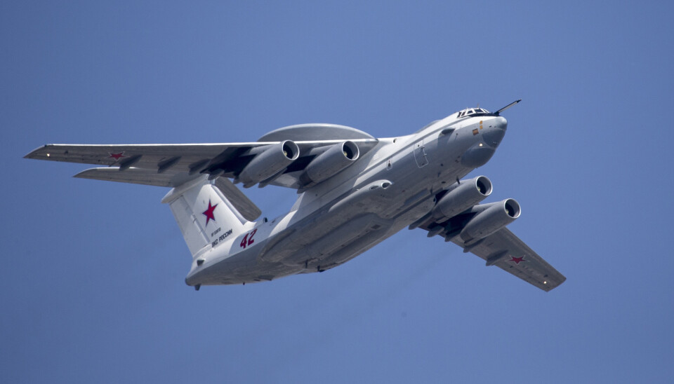 SKUTT NED: Det Ukrainske luftforsvaret hevder å ha skutt ned et russisk overvåkingsfly.