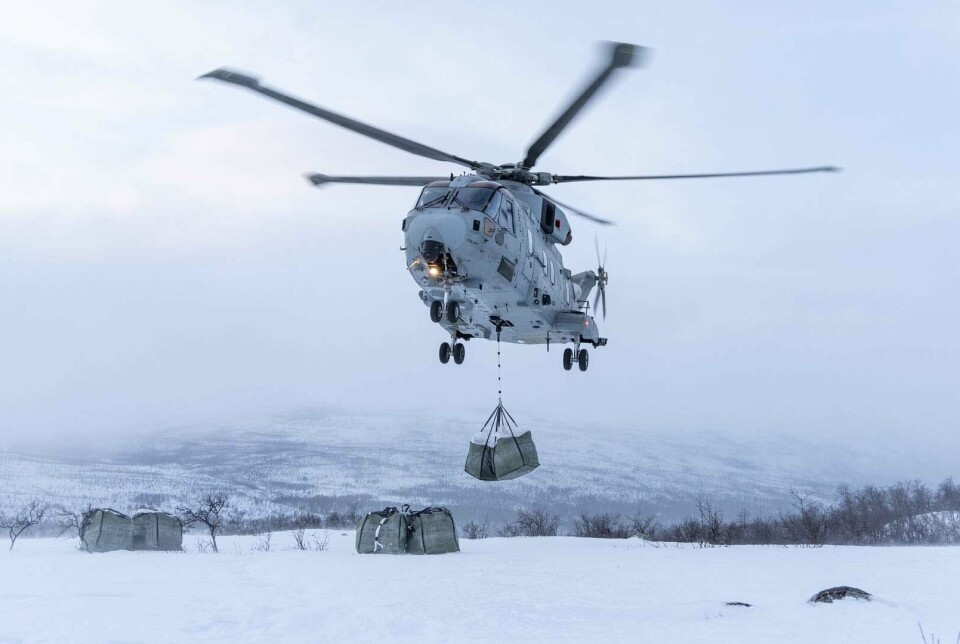 Commando Helicopter Force’s 845 NAS, currently operating in the Arctic as part of OP CLOCKWORK, have given back to their Norwegian hosts using their Merlin Mk4 helicopters.