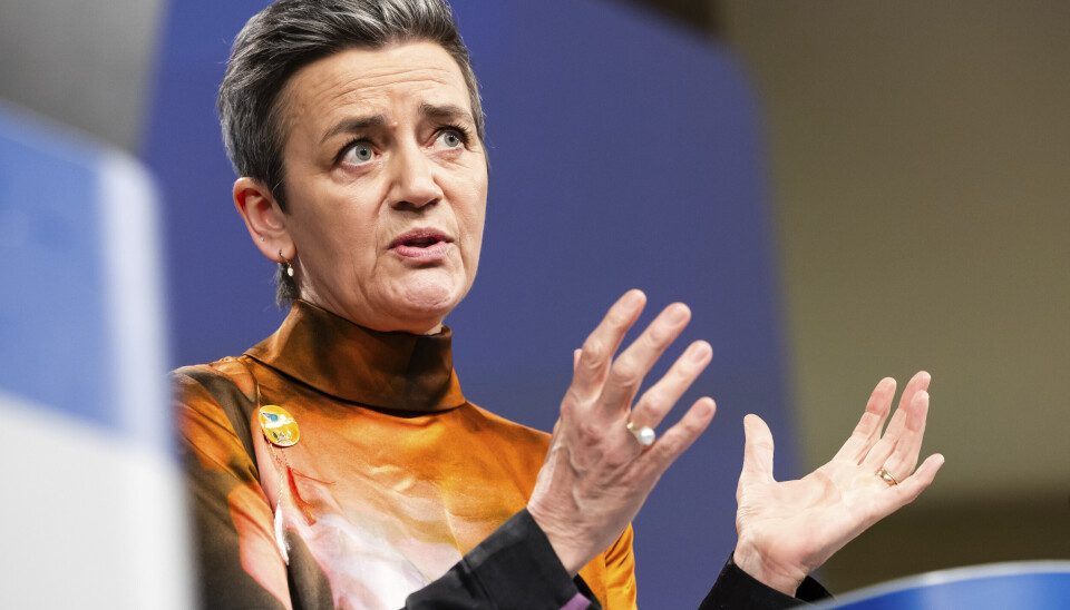 VISEPRESIDENT: Margrethe Vestager fra EU-kommisjonen.