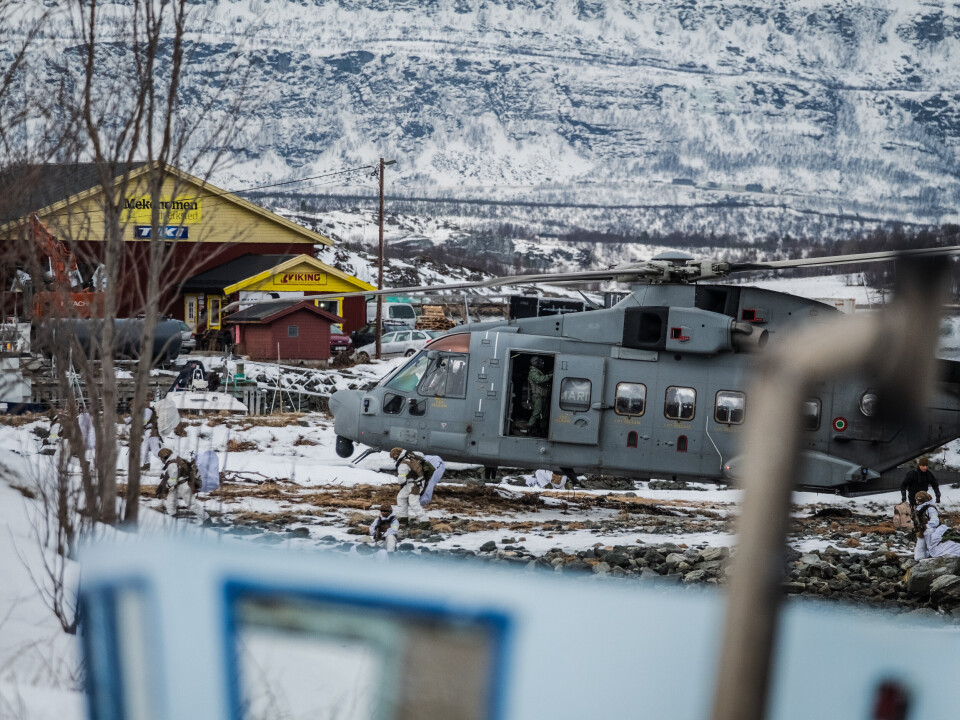 Nordic Response 2024, Badderen MH-101 helikopter